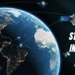 satellite in space above earth